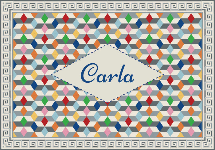Placemat Personalized Cubic Mix