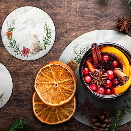 Coaster Candle (set of 6 units)