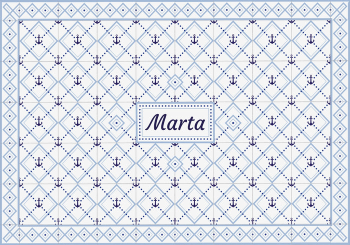 Placemat Personalized Anchor