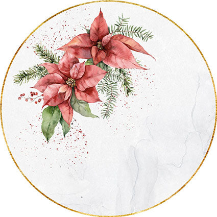 Coaster Poinsetia (set of 6 units)